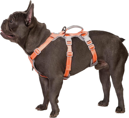 Huntboo Escape Proof Harness, No Slip Dog Harness Escape Proof, Fully Reflective Harness with Handle, Breathable, Durable, Adjustable Vest for Medium Dogs Walking and Training Gear (Black, M)14