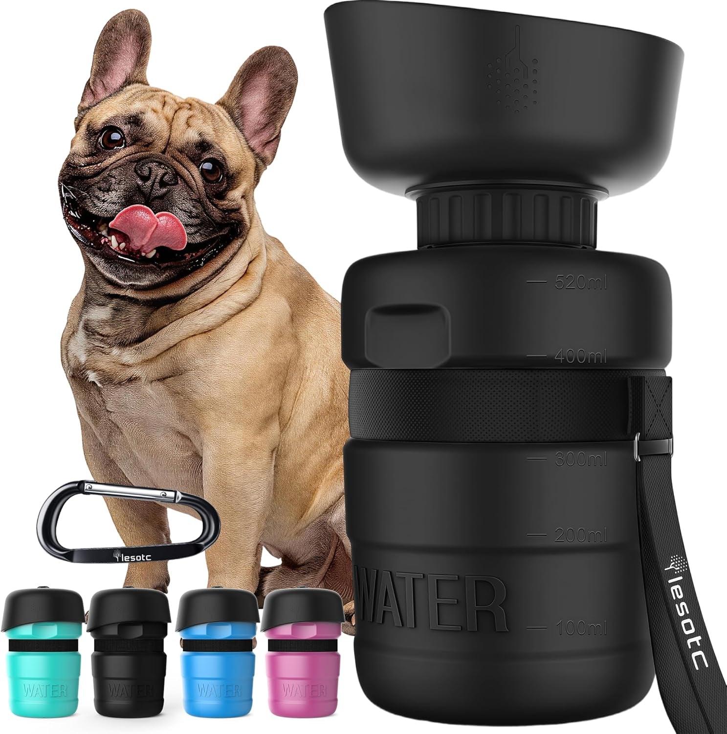 lesotc-dog-water-bottle-portable-water-dispenser-with-travel-water-bowl-leak-proof-pet-travel-squeeze-bottle-puppy-essentials-dog-stuff-accessories-for-outdoor-walking-hiking-camping