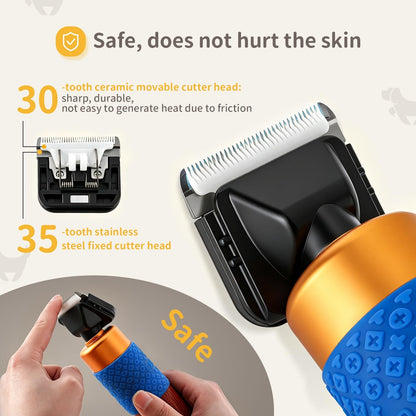 Dog Shears Clippers for Grooming Sheep Shears for Dogs with Thick Hair | 200W Pet Clipper Kit with Spare Blade, Low Noise&Vibration for Cat Sheep Dog 110-240V4