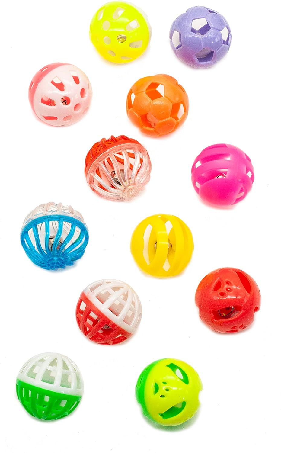 fashions-talk-12pcs-value-pack-plastic-ball-cat-toys-lattice-balls-with-bell-jingle-kitten-toy-gift-box-1-5-6-styles