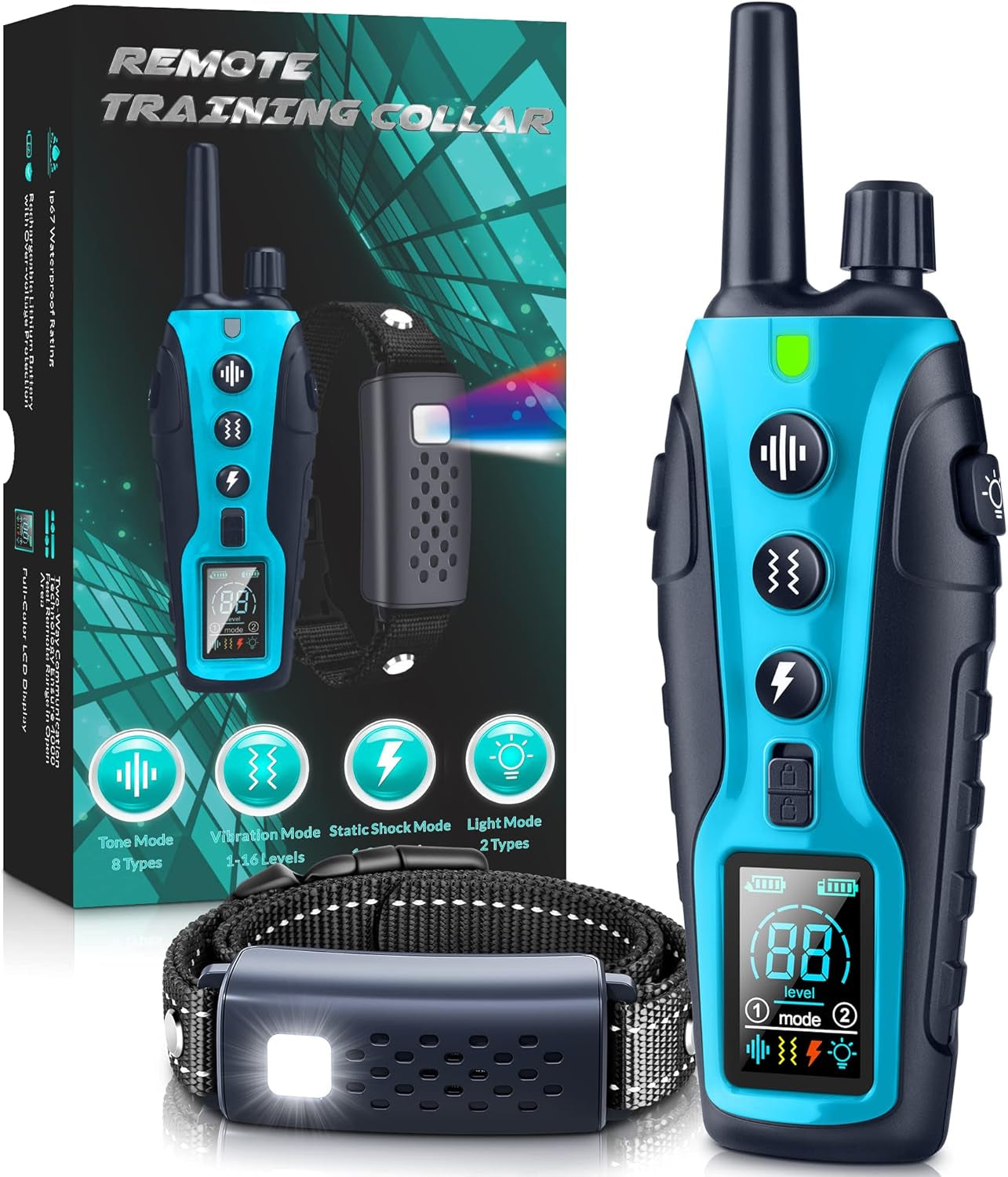 shock-collar-for-dogs-4500ft-dog-training-collar-with-remote-waterproof-e-collar-with-flashlight-4-training-modes-keypad-lock-rechargeable-dog-shock-collar-for-small-medium-large-dogs
