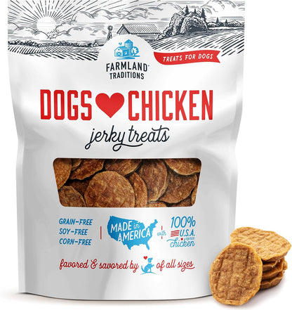 Farmland Traditions Filler Free Dogs Love Chicken Premium Jerky Treats for Dogs, 3 Lb. Bag12