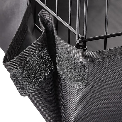 Amazon Basics Leakproof Canvas Bottom Guinea Pig Cage, Easy to Clean Small Animal Habitat with Divider Set, Indoor/Outdoor, Portable, No Tools Needed, 47.6"L X 24.2"W X 14"H, Black4