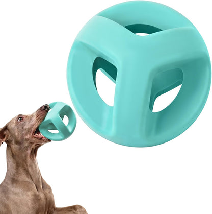 Fida Natural Rubber Dog Balls for Aggressive Chewers, Durable Dog Chew Toys for Large Dogs, Interactive Fetch & Tug of War Toys for Medium Large Breed Non-Toxic Dish Washable,4.5 * 4.5"8