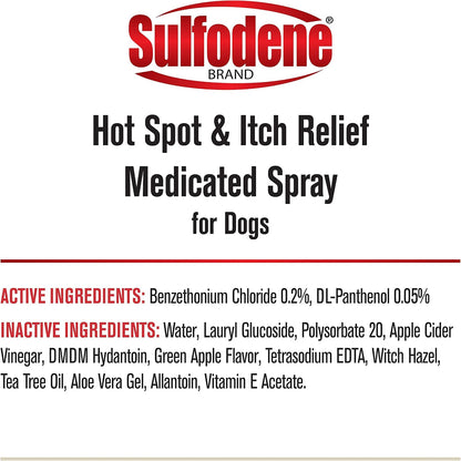 Sulfodene Hot Spot & Itch Relief Medicated Spray for Dog 8Oz | Vet Recommended, anti Itch Spray for Dogs with Aloe Vera, Dog Hot Spot Spray for Allergies, Scrapes, and Abrasions7