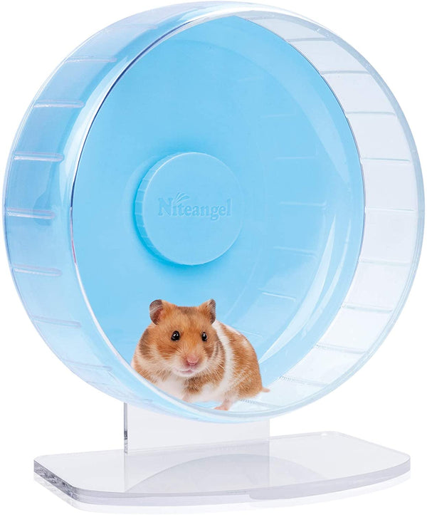 Niteangel Super-Silent Hamster Exercise Wheels: Quiet 10 Inch Running Wheel | Can 10.6-13.4" Adjustable Height - No Bend Back Spinner Running for Dwarf Syrian Hamster Gerbils Mice or Other Small Animal15