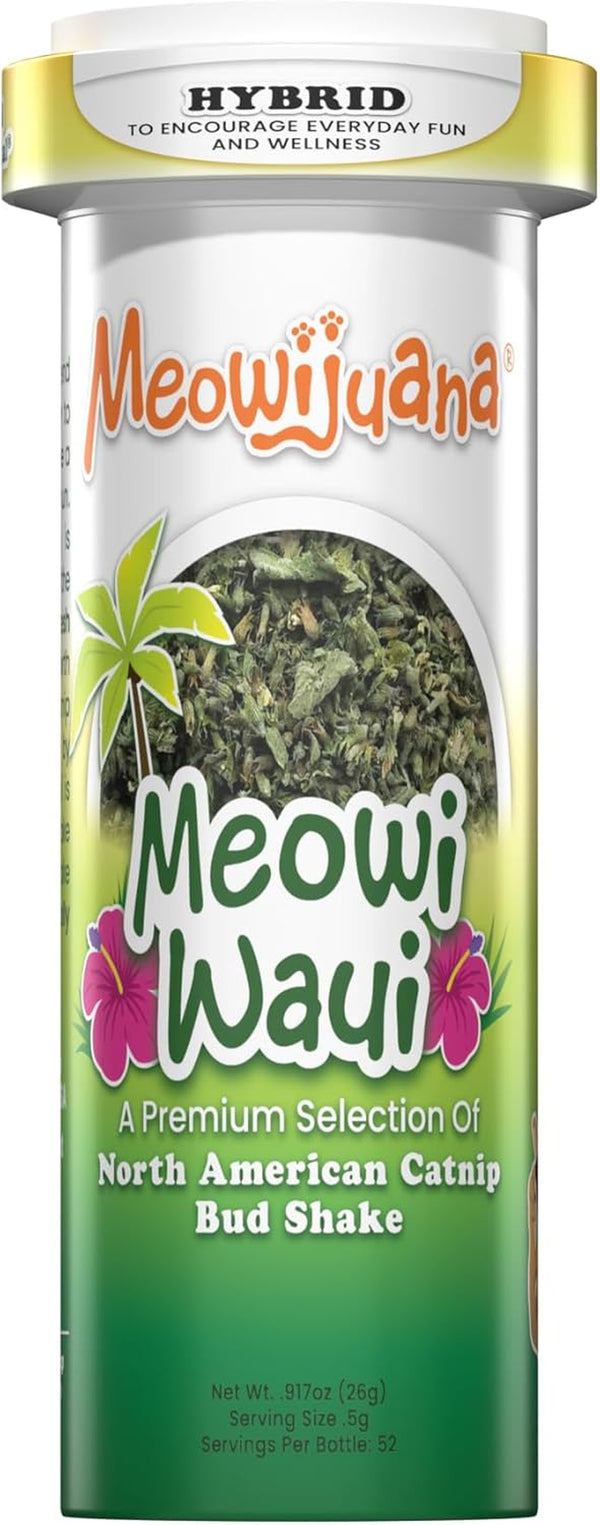 Meowijuana Catnibas Catnip Pawty Mix Jar | High Potency Catnip Blend | Organic Hand-Harvested North American Catnip Blend for Cats; Fine-Ground for Toys, Beds & Scratchers; Play or Calm12