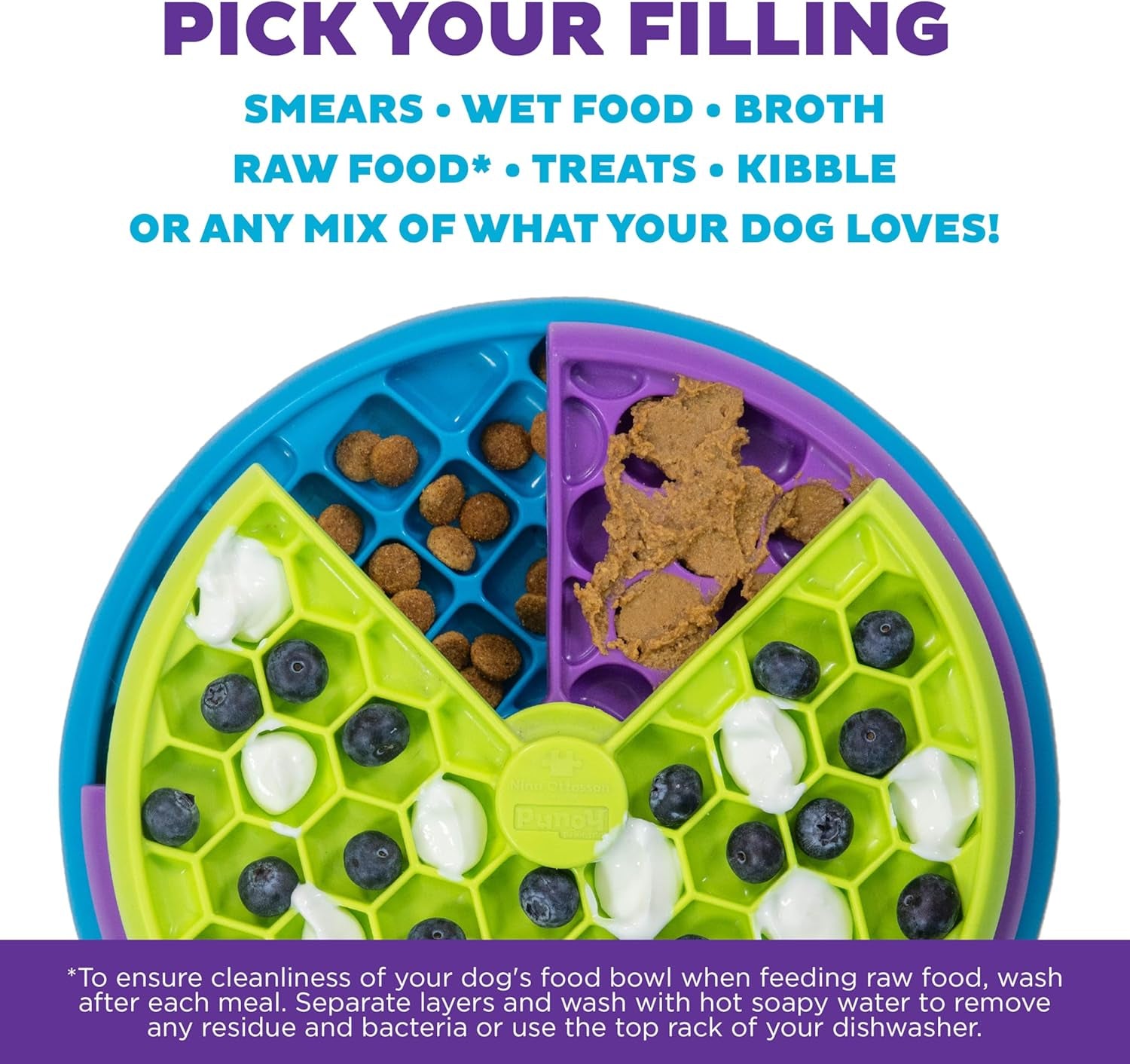 outward-hound-by-nina-ottosson-lickin-layers-3-in-1-interactive-dog-feeder-puzzle-lick-mat-slow-feeder-bowl-mental-stimulation-toy-for-medium-large-dogs-2-cup-capacity-10-4-in-x-2-8-in