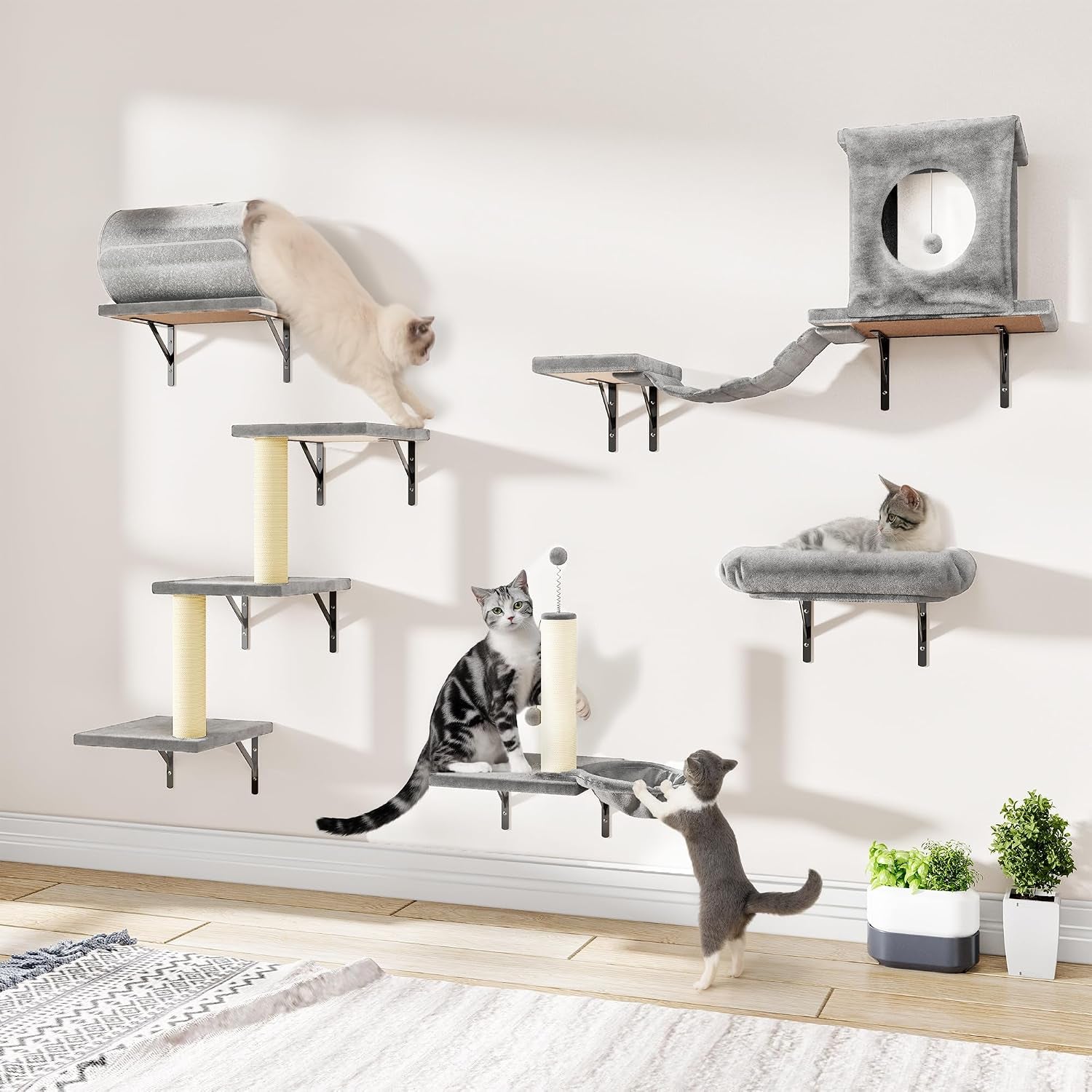 12-in-1-cat-wall-shelves-wall-mounted-cat-climber-with-condo-house-scratching-post-bridge-ladder-space-saving-indoor-play-furniture-for-kittens-black