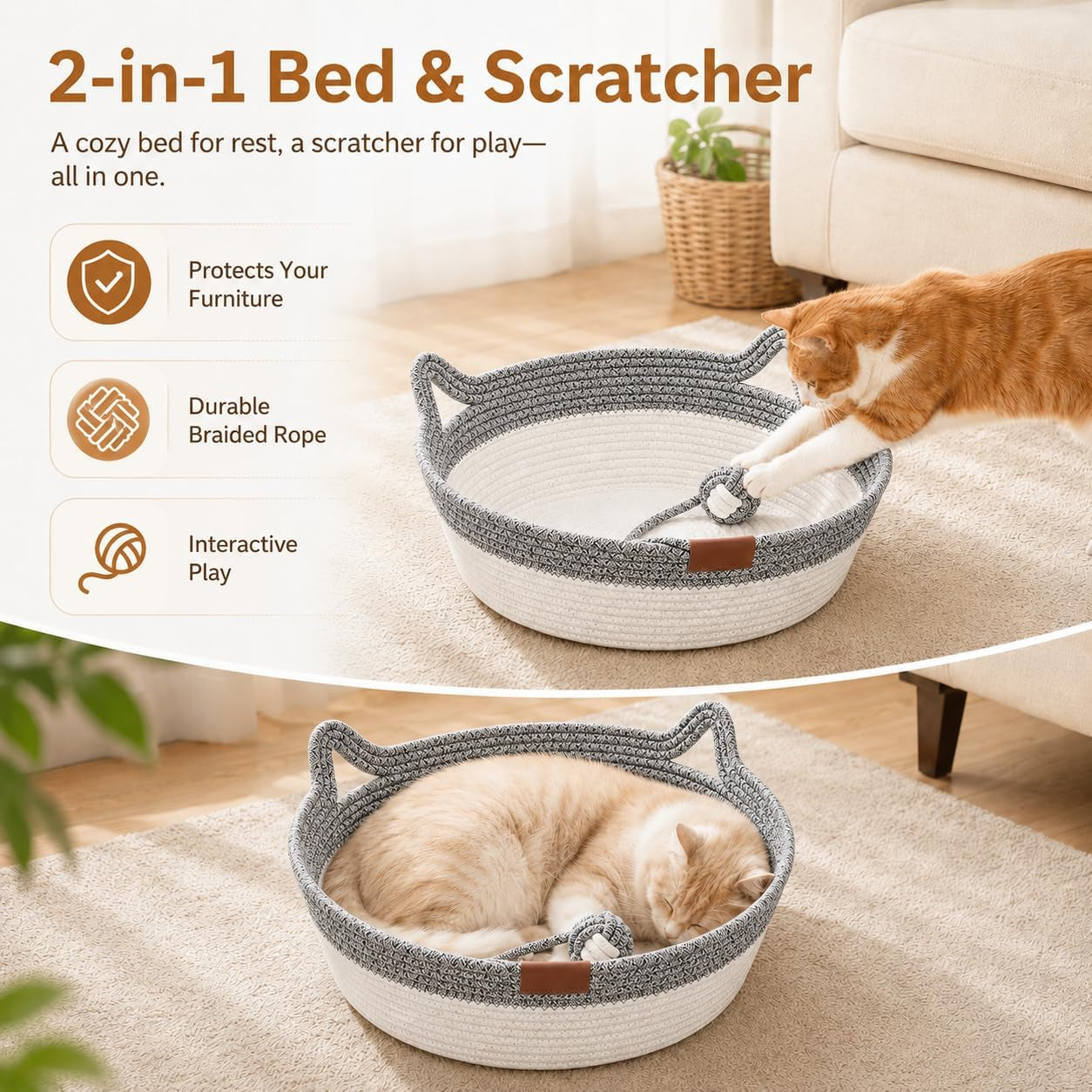 large-scratchable-handwoven-for-cats-stimulicat-handwoven-cat-basket-cotton-rope-cat-bed-round-pet-basket-hand-woven-boho-cat-bed-grey-without-cushion