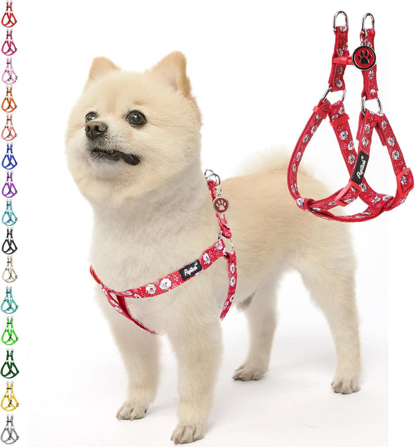 PUPTECK No Pull Dog Harness Soft Adjustable Basic Nylon Step in Puppy Vest Outdoor Walking with ID Tag32