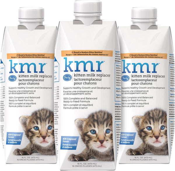 Petag KMR Kitten Milk Replacer Liquid - 16 Oz - Ready-To-Feed Formula with Vitamins for Newborn Kittens to 1 Year - Easy to Digest7
