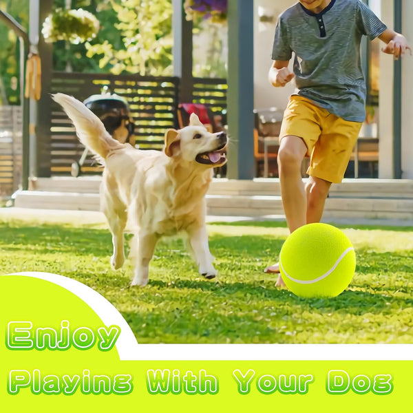 Banfeng Dog Tennis Ball, 9.5" Giant Sport Gift Toy Herding Ball for Dogs | Puppy Birthday Gift ,Interactive Toy,Outdoor Pet Toys to Keep Them Busy,Big Tennis Ball for Small Medium Large Dog5