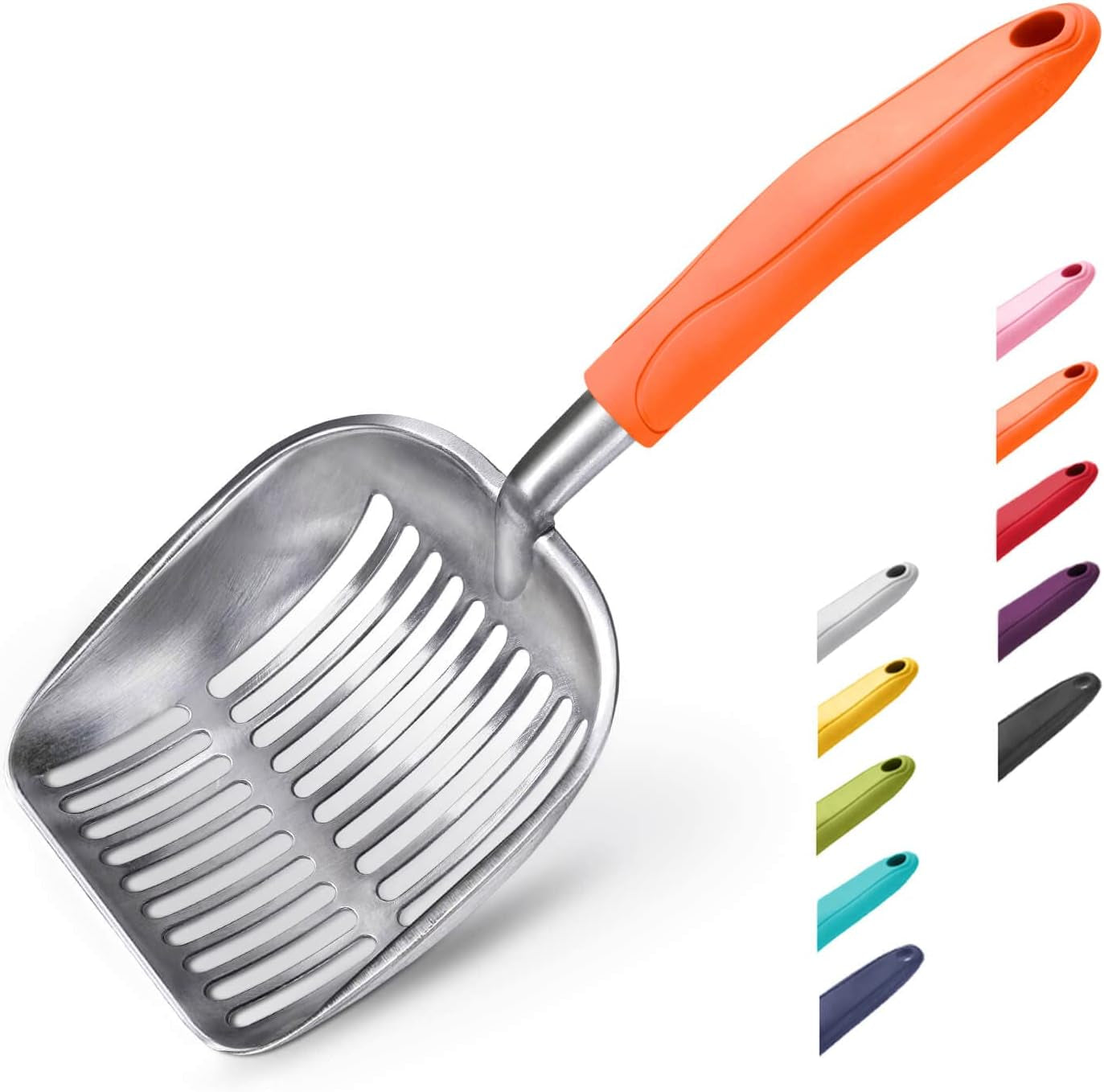 wepet-cat-litter-scoop-aluminum-alloy-sifter-kitty-metal-scooper-deep-shovel-long-handle-poop-sifting-kitten-pooper-lifter-durable-heavy-duty-for-litter-box