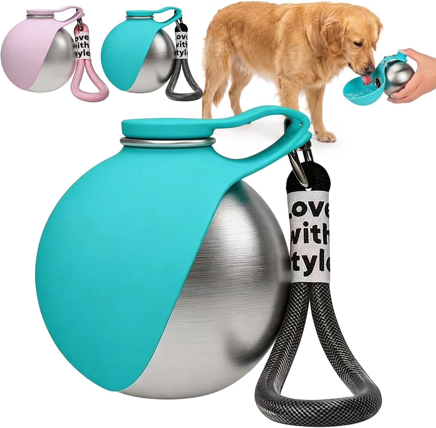 portable-pet-water-bottle-collapsible-dog-bowls-spill-proof-water-dispenser-cat-food-container-dog-treat-holder-small-size-pet-supplies-travel-accessories-for-puppy