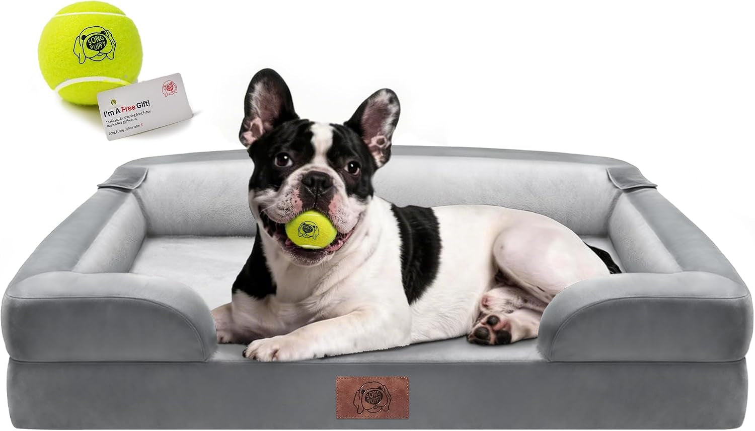 waterproof-orthopedic-dog-bed-for-extra-large-sized-dogs-memory-foam-pet-bed-sofa-with-bolster-dog-couch-with-washable-cover-non-slip-bottom-42x30-inch-grey