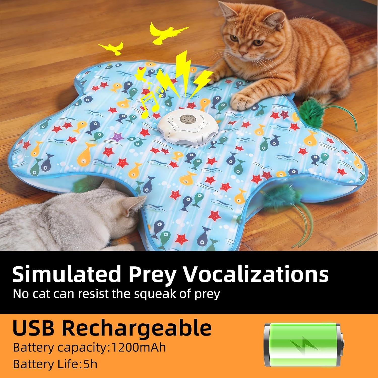 interactive-cat-toy-peek-a-boo-series-hidden-feather-wand-rechargeable-indoor-hunting-toy-squeaky-bird-sound-and-small-fish-pattern-cover