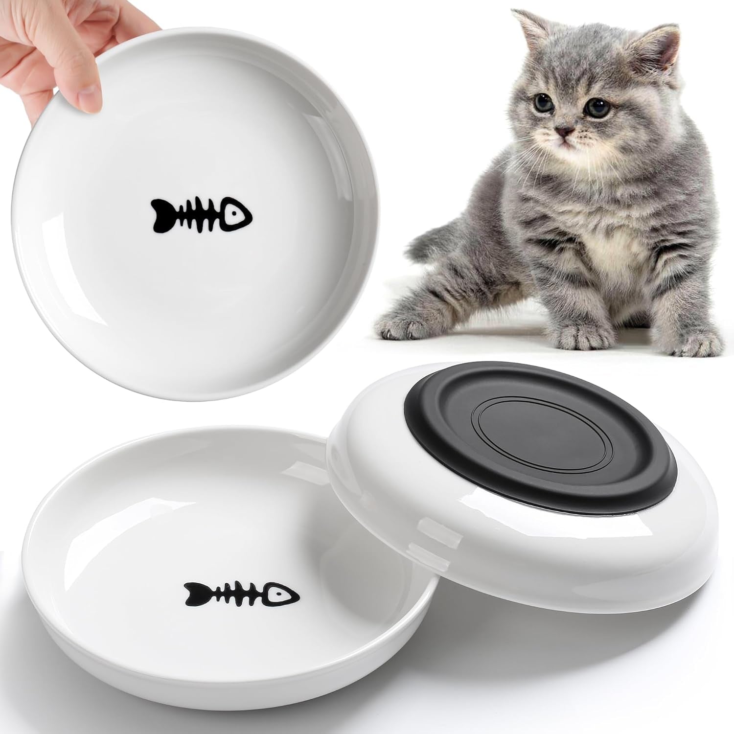 wroswt-no-spill-cat-bowls-cat-food-bowl-anti-whisker-fatigue-healthy-ceramic-cats-dishes-set-for-indoor-cats-shallow-wide-kitten-plates-for-food-and-water-non-slip-silicone-bottom-3-pack