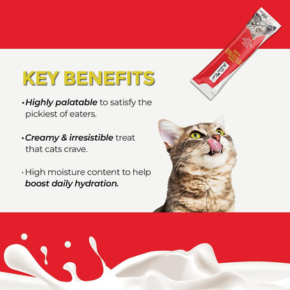 Fussie Cat Premium Tuna with Salmon in Goat Milk Puree, Lickable Cat Treats, 0.5Oz Pouch Pack of 44