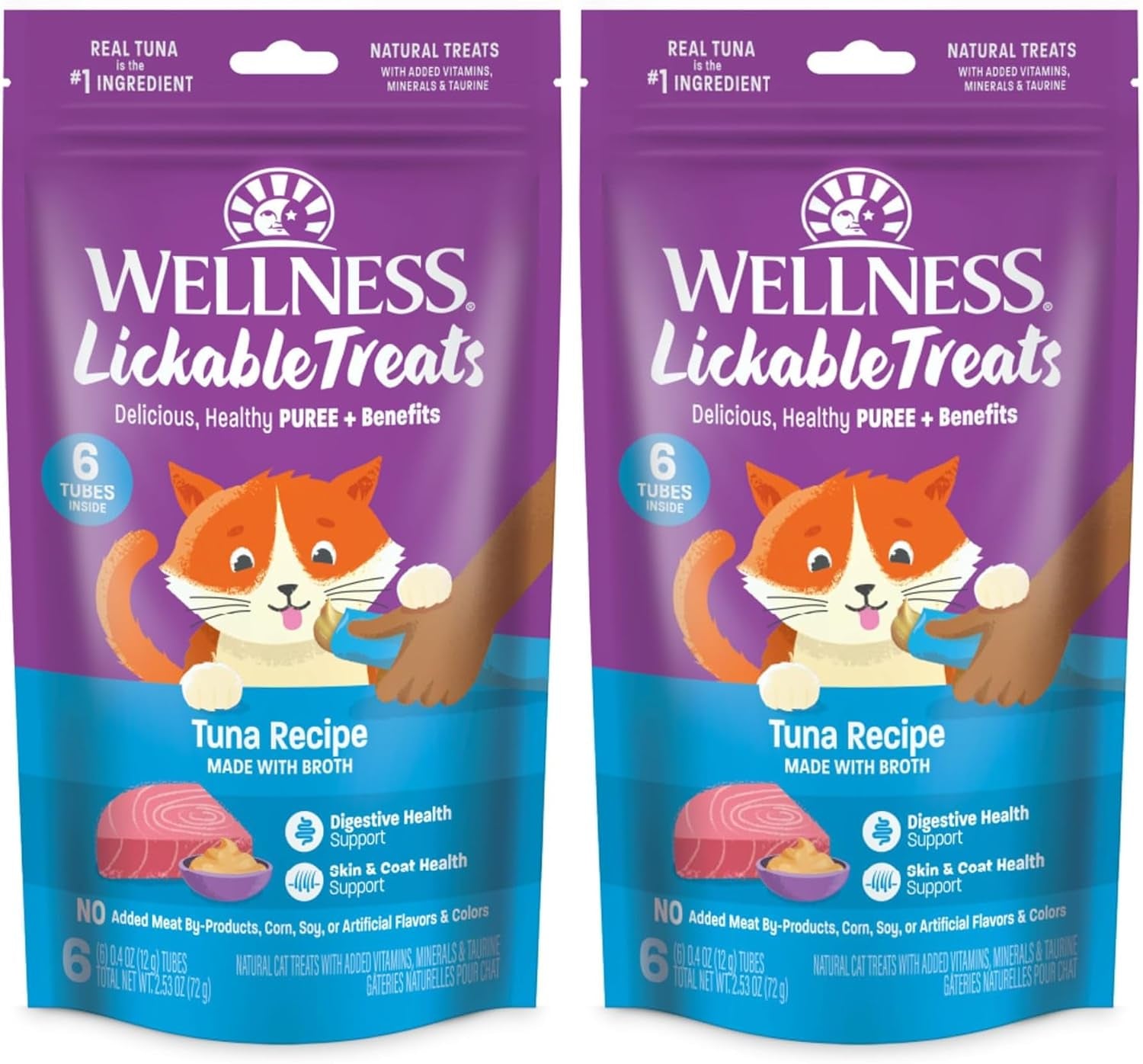 wellness-lickable-soft-puree-cat-treats-all-lifestages-kitten-to-senior-natural-grain-free-chicken-flavor-0-4-oz-pack-of-6-tubes