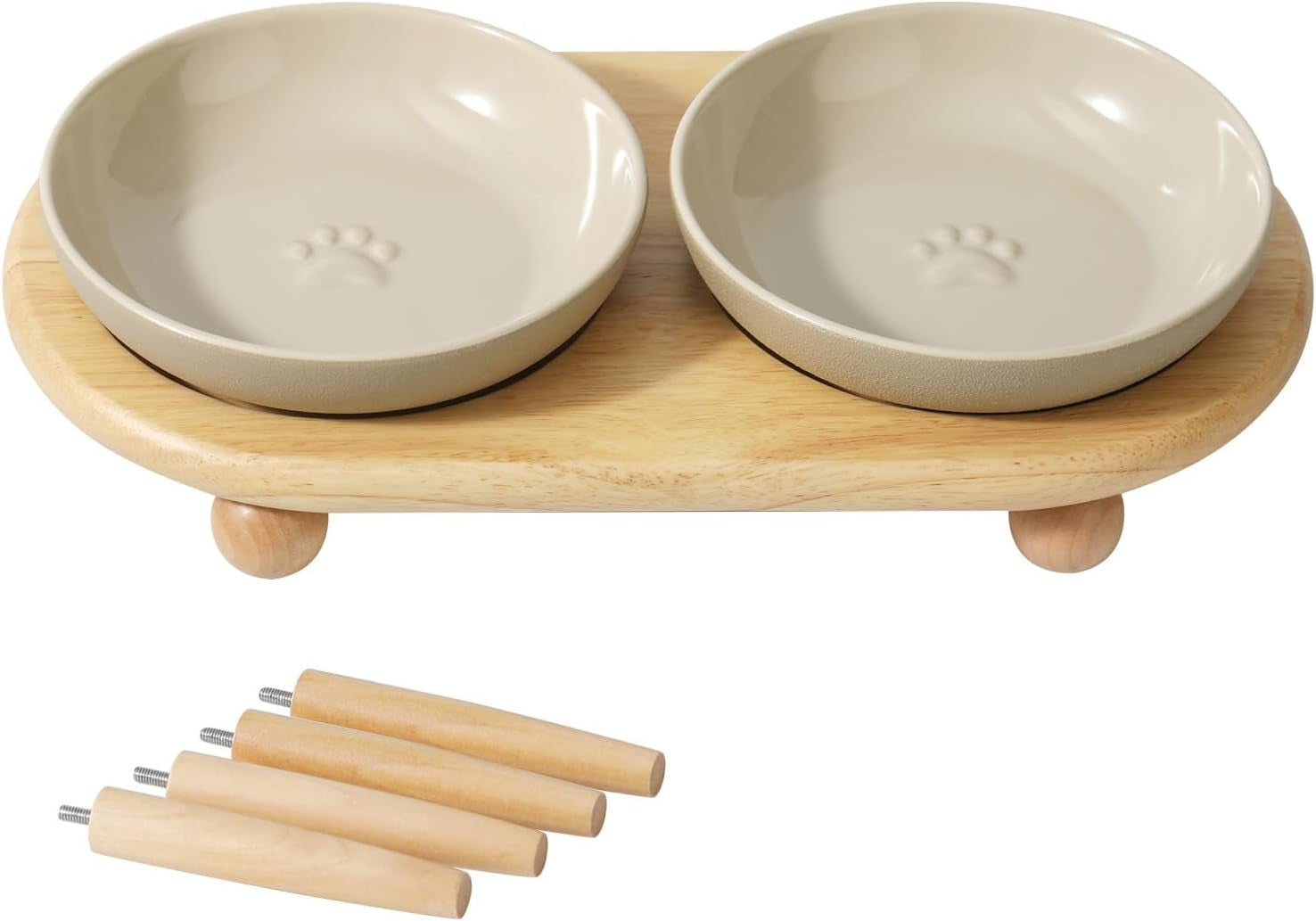 havniva-elevated-cat-bowls-cat-food-and-water-bowl-set-ceramic-cat-bowl-raised-cat-food-bowls-whisker-friendly-5-6-shallow-cat-dishes-6-wide-cat-plates-non-slip-wood-stand-two-heights
