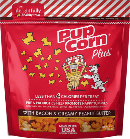 Pup Corn plus - Puffed Dog Treats with Prebiotics and Probiotics - Chicken & Cheddar Cheese (24Oz) - Made in USA20
