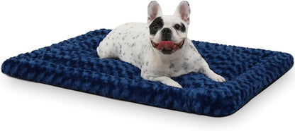 Washable Dog Bed Mat Ultra Soft Dog Crate Pad Comfy Fluffy Pet Kennel Beds Sleeping Mattress for Large Jumbo Medium Small Dogs, 36 X 23 Inch, Gray10