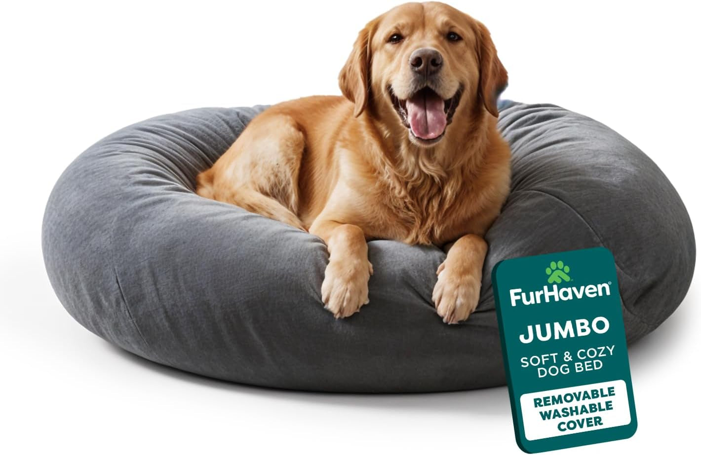 furhaven-soft-cozy-dog-bed-for-medium-small-dogs-refillable-w-removable-washable-cover-liner-for-dogs-up-to-35-lbs-plush-faux-fur-bean-bag-style-ball-bed-espresso-medium