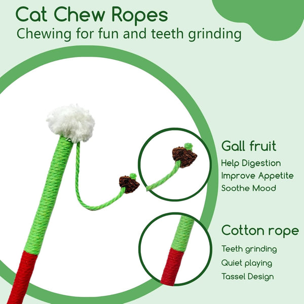Natural Silvervine Cat Chew Toys for Dental Care | 11-Piece Natural Silvervine Chew Toys. Promotes Cat Dental Health, Aids Digestion, and Safely Expels Hairballs.5