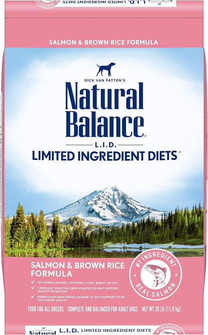 Natural Balance Limited Ingredient Adult Dry Dog Food - Complete Nutrition for Adult Dogs - Wholesome Grains Brown Rice Recipe - Limited Ingredient Formula - 24 Lb - Lamb & Brown Rice13