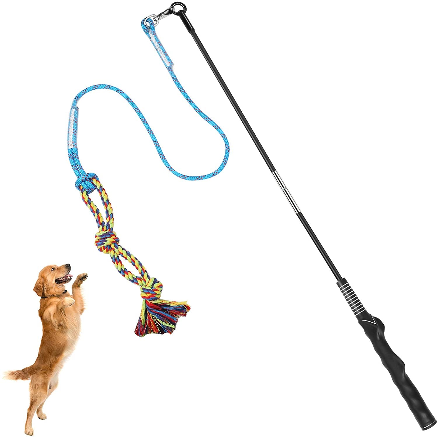 flirt-pole-for-dogs-interactive-chase-toy-for-large-medium-small-puppy-dogs-for-chase-and-tug-of-war-dog-teaser-wand-with-lure-chewing-toy-for-outdoor-exercise-training-easy-to-use-carry-sturdy