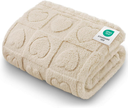 Luciphia Small Dog Blanket Washable Pet Bed Cover Soft Fluffy Puppy Blanket with Premium Fleece 300GSM Cozy Calming Cat Blankets for Indoor Cats Pink 30X20 Inch15