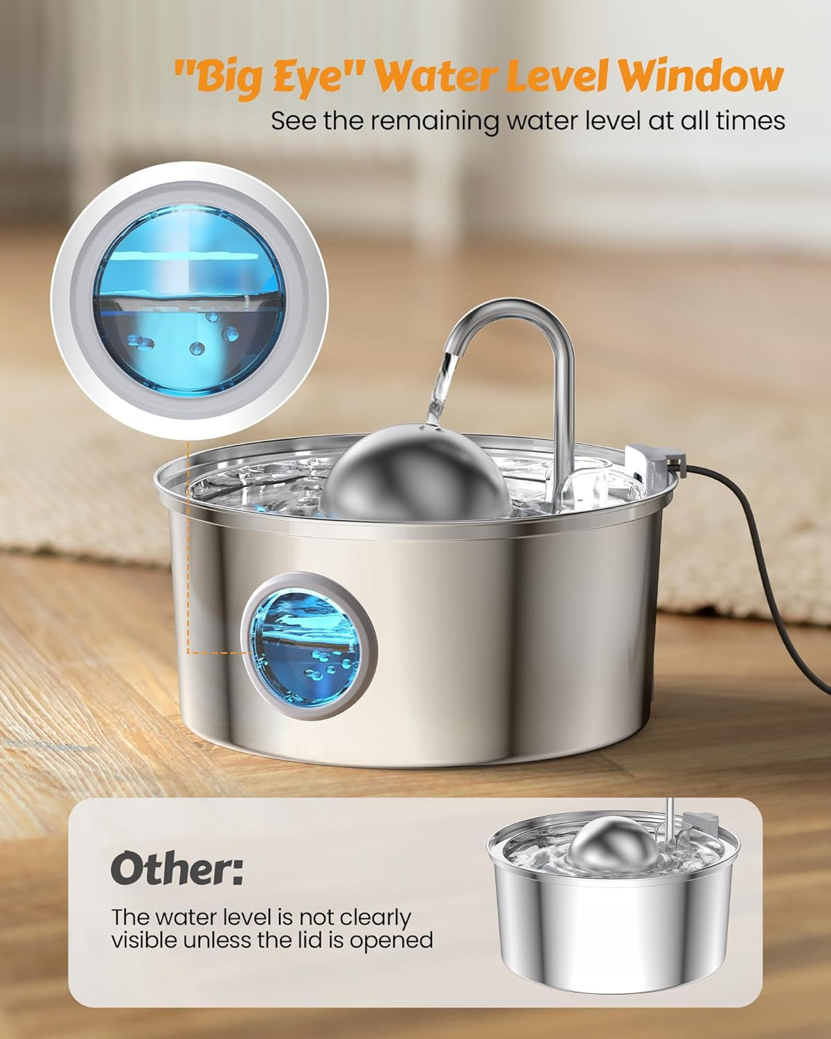 aonboy-cat-water-fountain-stainless-steel-108oz-3-2l-cat-fountain-pet-water-fountain-with-water-level-window-hemispherical-shape-multi-filter-silent-pump-water-tap-provides-flowing-water