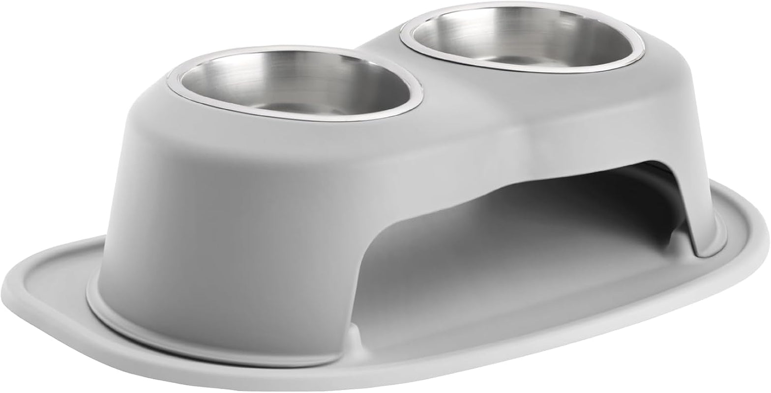 weathertech-double-high-pet-feeding-system-elevated-dog-cat-bowls-8-inch-high-dark-grey-dhc3208dgdg