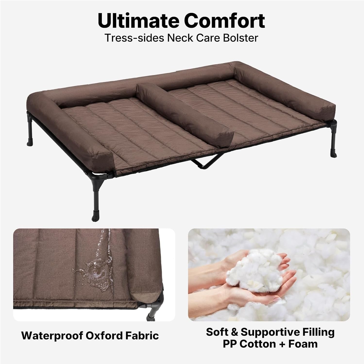 veehoo-elevated-dog-bed-for-2-dogs-cooling-raised-dog-bed-with-bolster-mat-outdoor-double-dog-bed-with-removable-waterproof-cushion-breathable-mesh-non-slip-feet-for-outdoor-indoor-49-brown