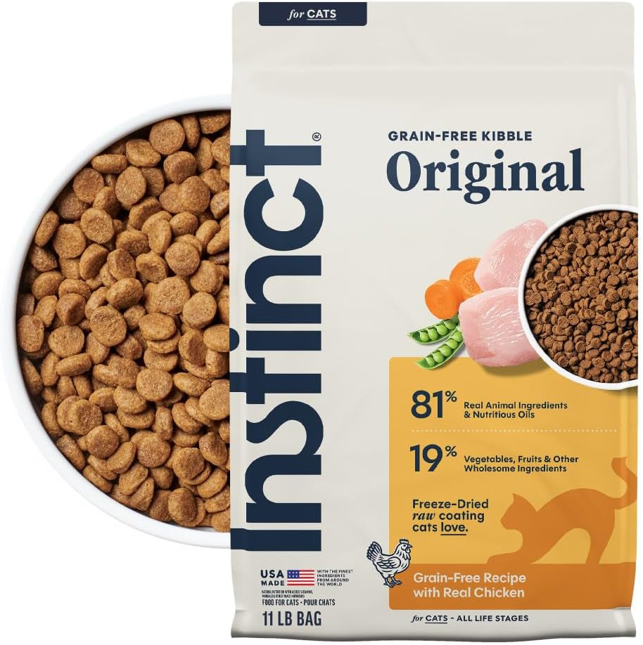 instinct-original-dry-cat-food-raw-coated-kibble-real-chicken-5-lb-bag-raw-coated-kibble-with-cage-free-chicken-for-strong-muscles-digestive-health-and-healthy-skin-coat-grain-free