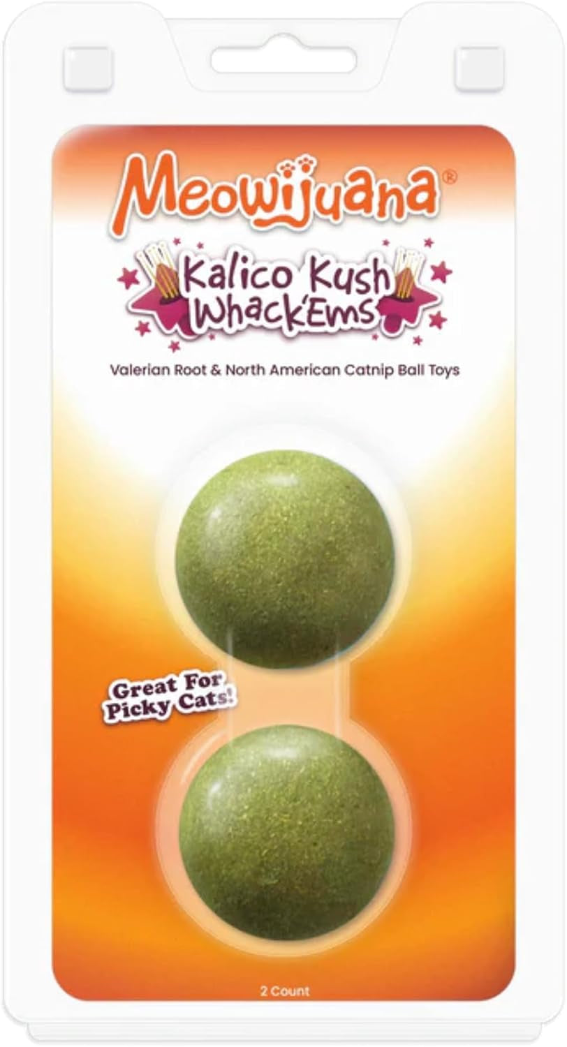 meowijuana-stick-n-lick-catnip-balls-2-pack-purrple-passion-stickable-catnip-valerian-root-balls-for-cats-2-pack-calming-enrichment-for-anxious-cats-organic-north-american-grown