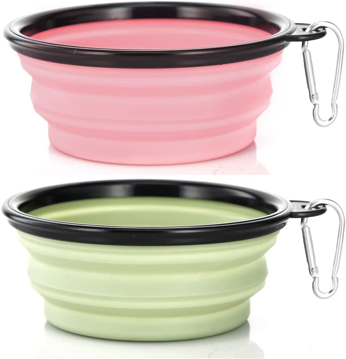 large-dog-bowl-pet-collapsible-bowls-2-pack-collapsible-dog-water-bowls-for-cats-dogs-portable-pet-feeding-watering-dish-for-walking-parking-traveling-with-2-carabiners-large-black-black