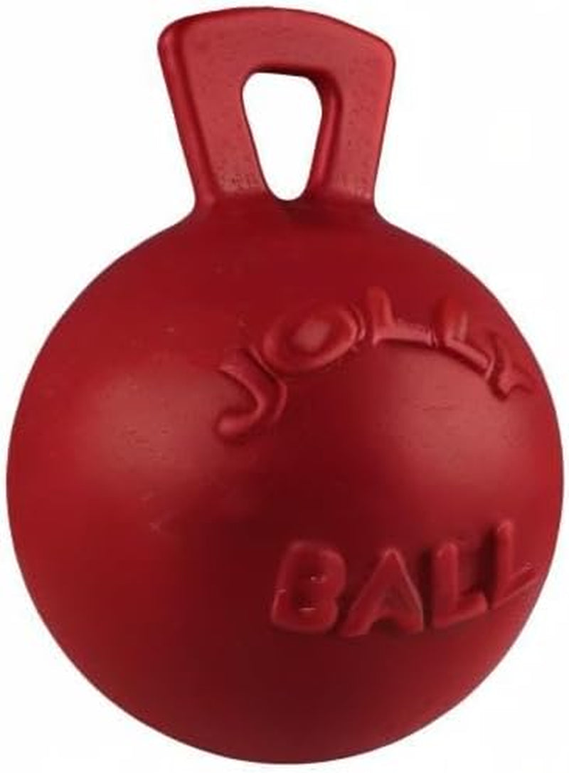 jolly-pets-tug-n-toss-heavy-duty-dog-toy-ball-with-handle-8-inches-large-red-408-rd