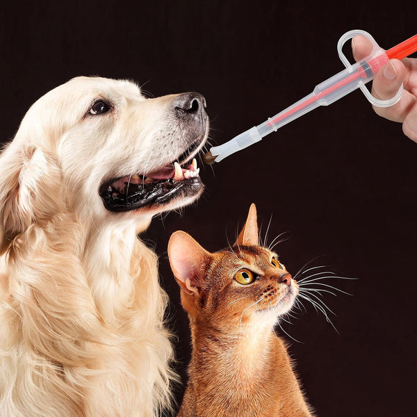 2 Pcs Pet Pill Plunger Popper for Small Cats Dogs,Red4