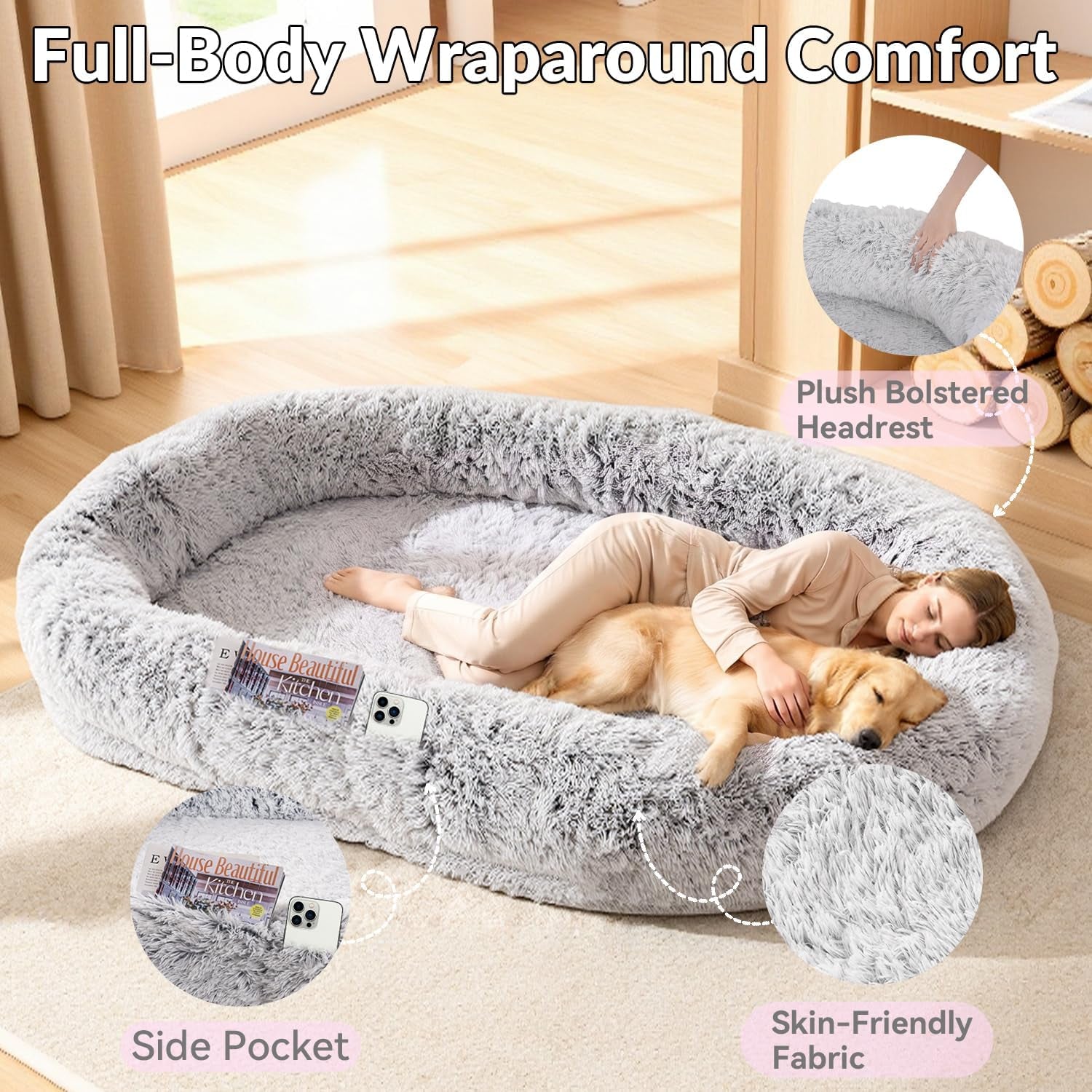 79x44x12-5-human-dog-bed-for-adult-faux-fur-washable-human-dog-bed-portable-handle-egg-orthopedic-foam-human-bed-extra-large-grey