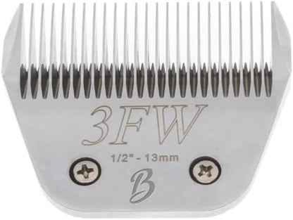 Detachable a Series Wide 30 Blades for Dog Grooming Cuts Length 1/50" - 0.5Mm Japanese Carbonized Steel Wide Grooming Blades Compatible A5 Series Wide Clippers for Dogs(30W)17
