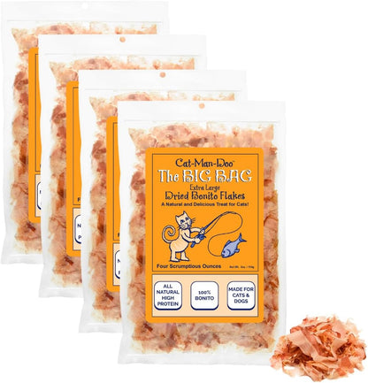 Cat-Man-Doo | Bonito Fish Flakes | 4Oz (2Pk) | Healthy, Single Ingredient, High Taurine, High Protein Cat Treat, Dog Treat, Food Topper, Premium Quality, Wild Caught Bonito8