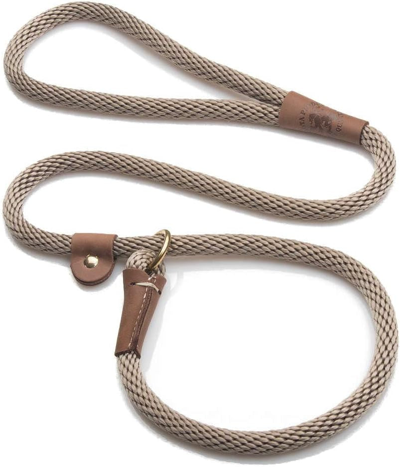 mendota-pet-slip-leash-dog-lead-and-collar-combo-made-in-the-usa-mocha-3-8-in-x-6-ft-for-small-medium-breeds