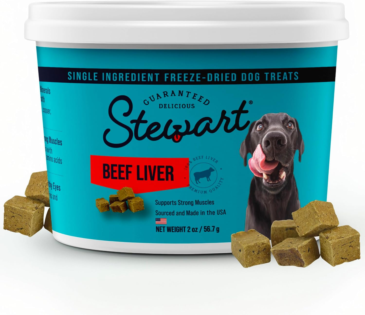 stewart-freeze-dried-dog-treats-100-beef-liver-21-oz-tub-premium-quality-raw-protein-single-ingredient-high-protein-training-treats-food-topper-no-refrigeration-cat-friendly