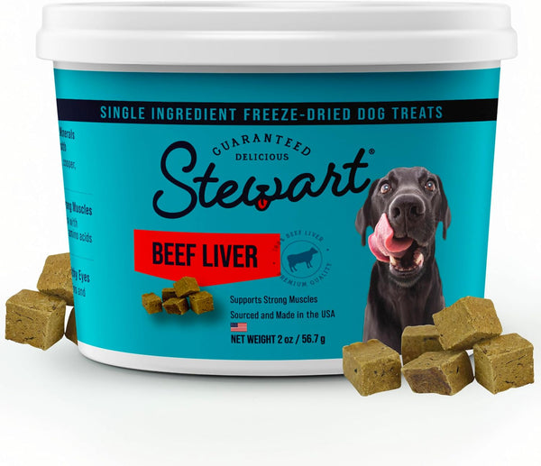 Stewart Freeze Dried Dog Treats, 100% Beef Liver, 21 Oz Tub | Premium Quality Raw Protein, Single Ingredient, High Protein Training Treats & Food Topper, No Refrigeration, Cat Friendly14