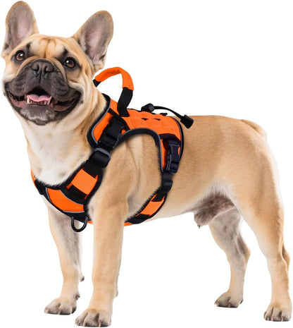 WINGOIN Tactical Dog Harness for Large Dogs, Heavy Duty No Pull Dog Harness with Handle, Adjustable Reflective Military K9 German Shepherd Big Size Dog Vest for Walking, Training, Hunting, Green (L) | with Handle,Adjustable Reflective,Green Military K9 Style,Big Size Dog Vest,For German Shepherd,For Walking Training Hunting29