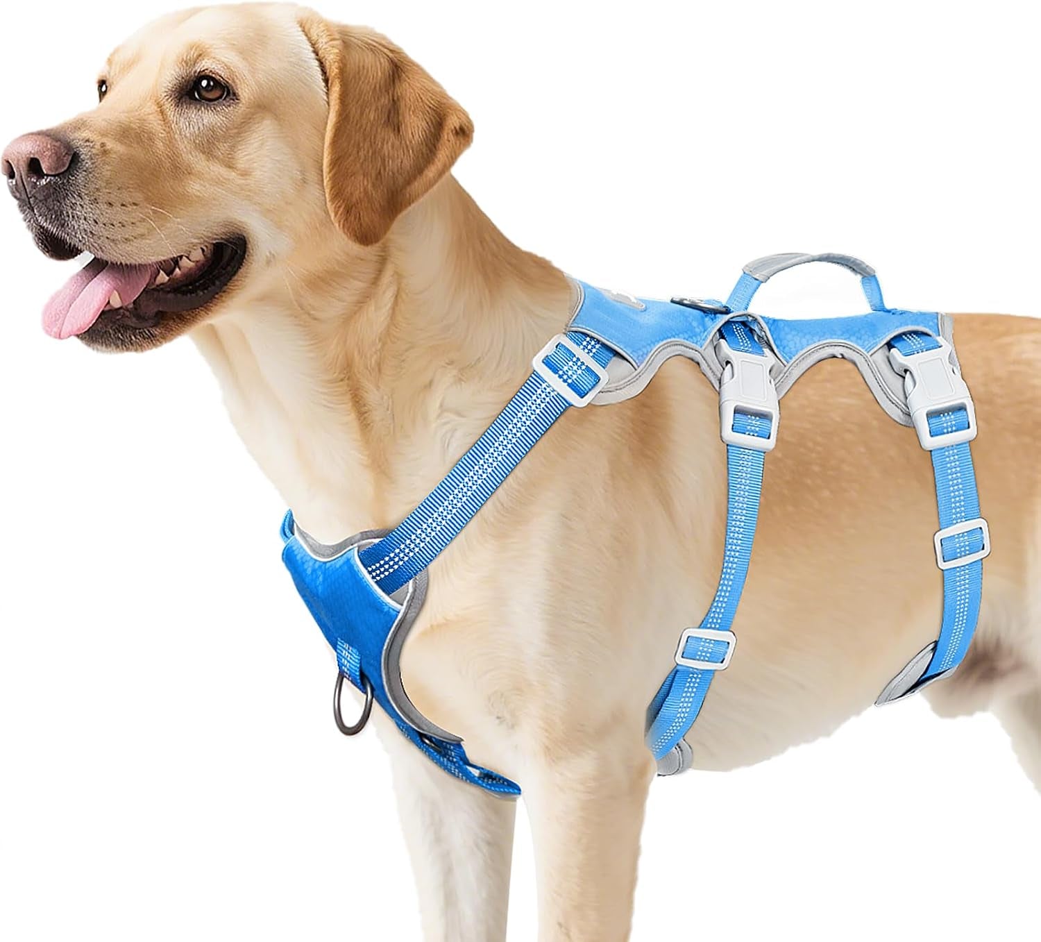 huntboo-escape-proof-dog-harness-escape-artist-harness-reflective-harness-with-padded-handle-breathable-durable-adjustable-vest-for-medium-dogs-walking-training-and-running-gear-blue-m