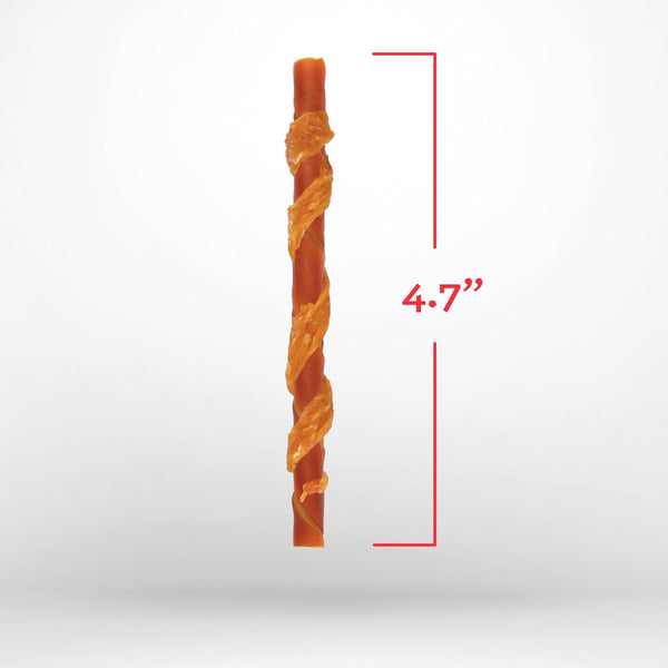 Dreambone Chicken Wrapped Sirloin Twist Stick Dog Treats, Daily Rawhide-Free Chew, Digests Safely and Completely, with Real Protein, Chicken, Sirloin and Veggies, 15 Count2