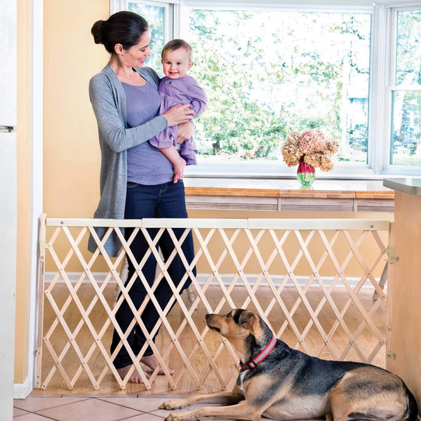 Evenflo Expansion Walk-Thru Room Divider Baby Gate (Natural Wood)4